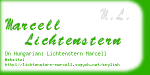 marcell lichtenstern business card